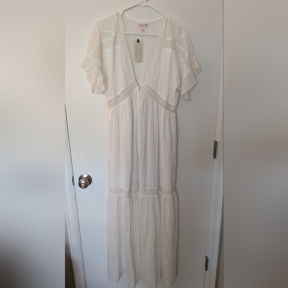 Lottie and Holly Button down Maxi Dress - Picture 1 of 5